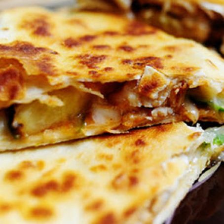 Grilled Chicken and Pineapple Quesadilla