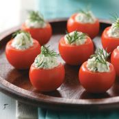 Cucumber Stuffed Cherry Tomatoes