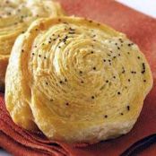 Garlic Poppy Seed Spirals