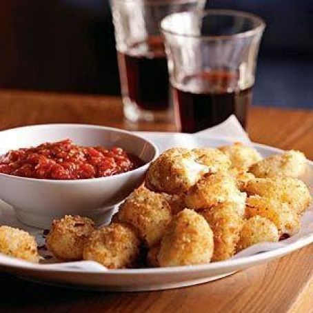 Fried Bocconcini with Tomato Dipping Sauce