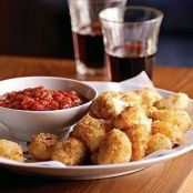Fried Bocconcini with Tomato Dipping Sauce