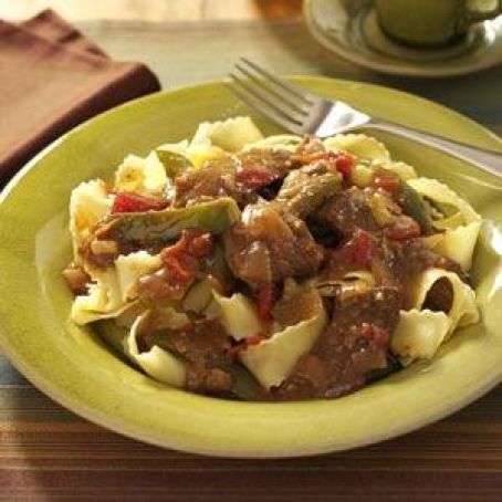 Slow Cooked Pepper Steak
