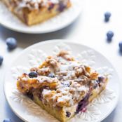 Overnight Blueberry Waffle Breakfast Bars