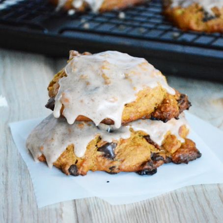 Chocolate Chip and Bacon Pumpkin Scones
