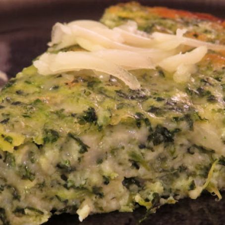 Crustless Spinach and Cheese Pie