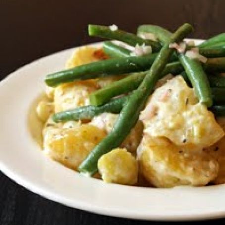 GREEN BEANS & MUSTARDY POTATOES