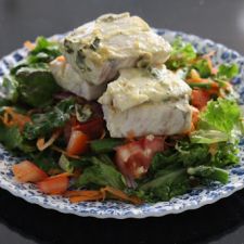 BAKED BARRAMUNDI with MUSTARD & LEMON