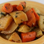 CrockPot Roasted Winter Root Vegetables