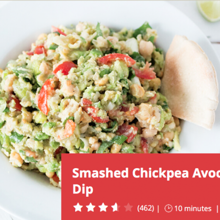 Smashed Chickpea Avocado Dip