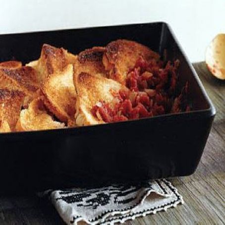 Baked Tomatoes with Crusty Bread