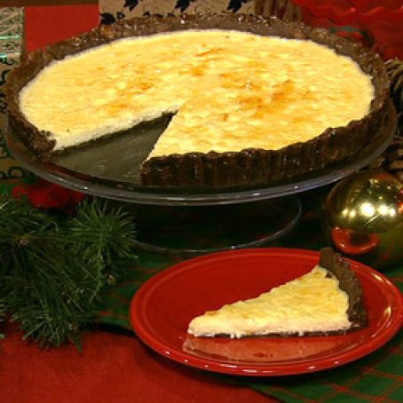 Three-Cheese Tart with Chocolate and Orange