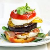 Tomato and Grilled Veggie Stack