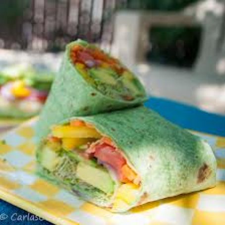 Hummus and Vegetable Wrap