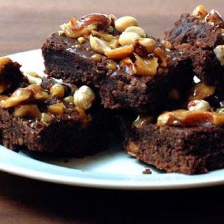 PEANUT BRITTLE BROWNIES