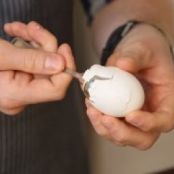 Peel Hard Boiled Eggs With A Spoon