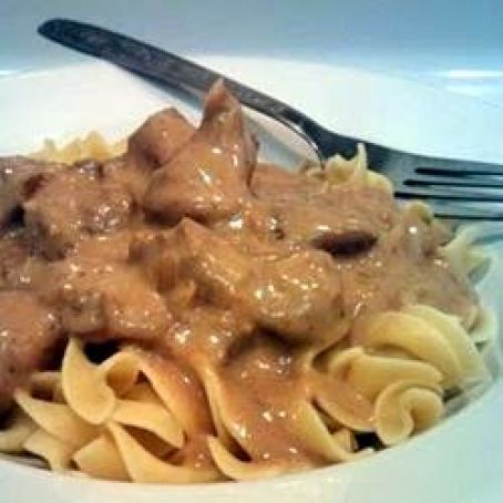 Beef Tips and Noodles