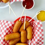 Easy Homemade Mini Corn Dogs
