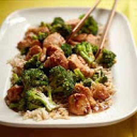 Chicken: Sesame Chicken with Broccoli Stir-fry