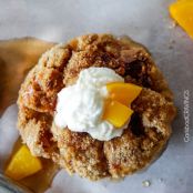 Peaches and Cream French Toast Muffins