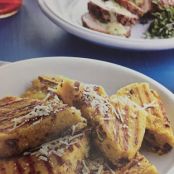 Grilled Cornmeal Cake with pecans