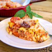 Meat Lovers Pizza Pasta Bake