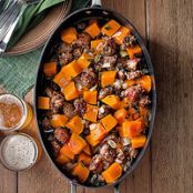 Sausage and Butternut Squash Skillet Supper