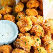 Crispy Parmesan Cauliflower Bites