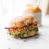 Paleo spicy cauliflower burgers