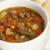 Slow Cooker Vegetable Beef Soup