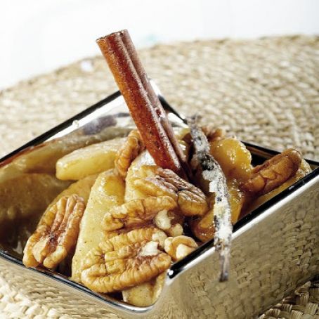 Apples and Pears with Walnuts, Soya Sauce and Vanilla