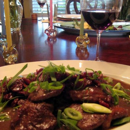 Scaloppine d'Anatra alle Ciliegie e Grappa