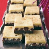 Chocolate-Eggnog Cheesecake Squares