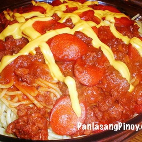 Filipino spaghetti