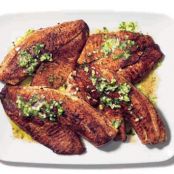 Blackened Tilapia with Garlic Lime Butter