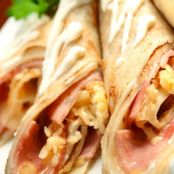 Savory Egg, Ham, and Cheese Crêpes-GF, South Beach Diet