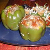 Stuffed Green Peppers- Quick and Easy