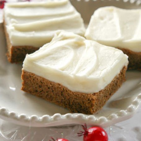 Gingerbread Cookie Bars