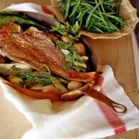 Roasted Whole Snapper
