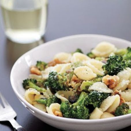 Orecchiette With Roasted Broccoli and Walnuts