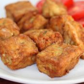 VEGGIE - Crispy Tofu with Shrimp Squares
