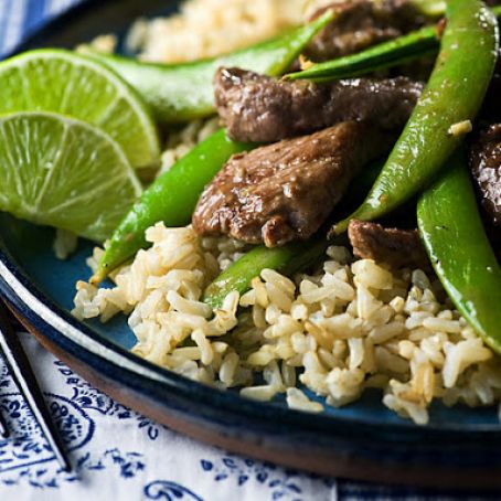 Beef with Snap Peas