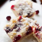 Cranberry Cheesecake Shortbread Bars