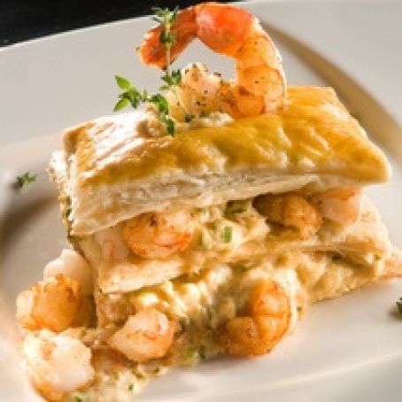 HOJALDRE DE CANGREJO Y CAMARON