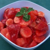 Glazed Strawberry Banana Fruit Salad