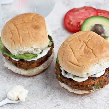 Sweet Potato Black Bean Burgers