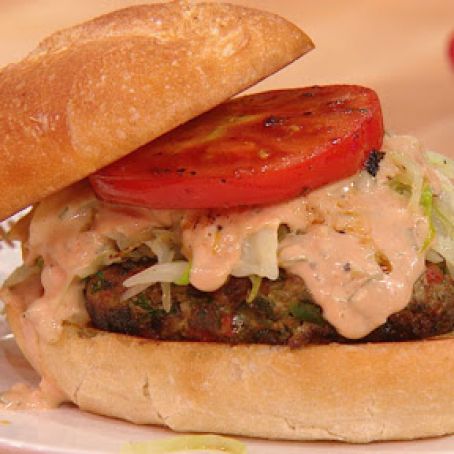 Rachel Ray's Jose's Chimichurri Burgers