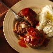 Cheese Stuffed Mini Meat Loaves
