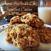 Healthy Peanut Butter & Oat Breakfast Cookies (No Added Sugar)