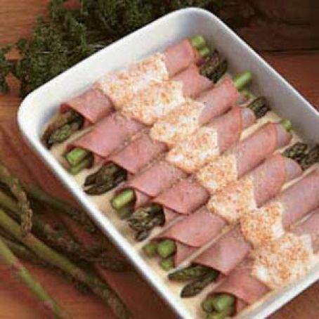 Asparagus Ham Rolls Recipe