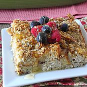 Overnight Cinnamon Crumble Baked French Toast